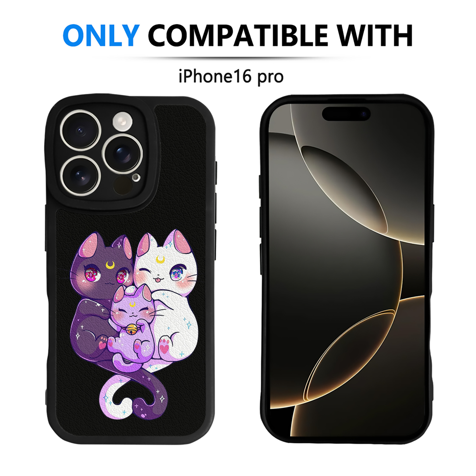 （画像用） 美少女戦士セーラームーン Sailor Moon 【iPhone 16シリーズ対応】シリコンスマホケース（レザー調） 材質：シリコン